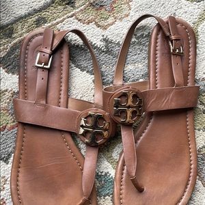 Size 10 tan Tory Burch sandals